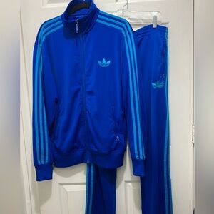 Adidas Firebird Tracksuit Sweatsuit Warmup Jogging Suit jacket joggers VTG EUC